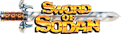 Sword of Sodan logo for Amiga